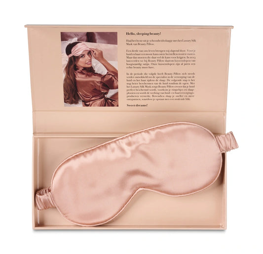 Luxury Silk Mask | Slaapmasker | 100% pure zijde | Rose gold